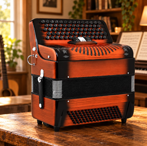 Compact button style melodeon - style,