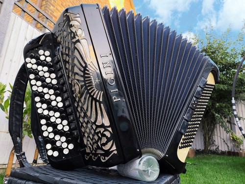 Pigini button accordion - button, 120